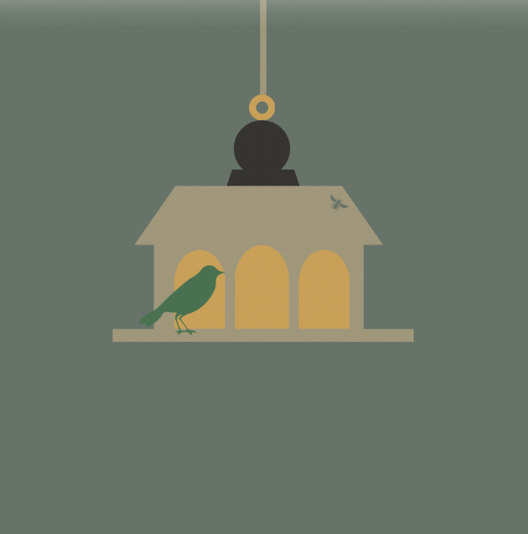 The Hanging Bird Table — Castle, Hacienda & Omega Styles