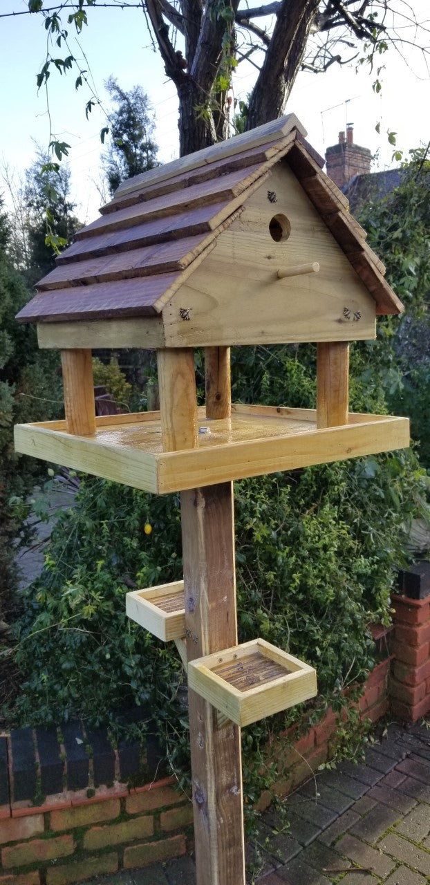 Rustic Bird Table with stand